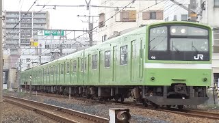 ［太平寺踏切］201系ND604編成　普通　柏原発車