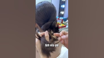 Hướng dẫn làm kiểu tóc búi thấp ứng dụng cho cô dâu