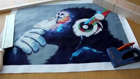 DIY: Make canvas frame, cheap and easy