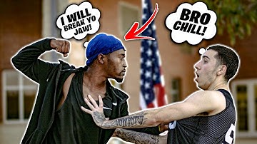 TRASH TALKER Challenged Me To A 1v1 & Things Got HEATED... (LOSER EATS HOTTEST BAG OF CHIPS)