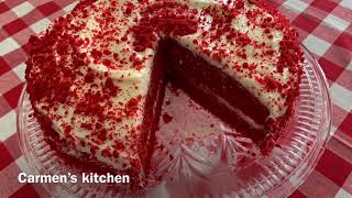 الرد فيلفيت كيك تحس الدنيا لسه بخير Red velvet cake