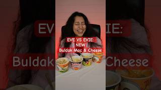 Eve 😇 vs Evie 🤪 try the new Buldak mac &amp; cheese, let’s just say Evie was celebrating at the end