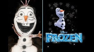 Disney Frozen Olaf Face Paint Tutorial. Makeup