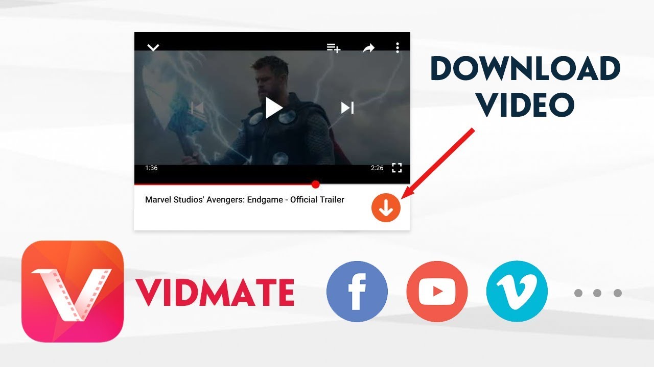 Vidmate Youtube download panduan, Facebook, Vimeo Pemesanan ... - 