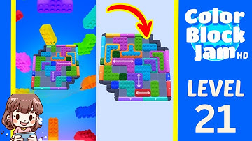Color Block Jam Level 21 Solution Walkthrough