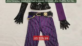 Jinx Cosplay Costume Game Arcan Women Jinx Outfits for Hallowe... — Best Buy 2026 | Great Quality!