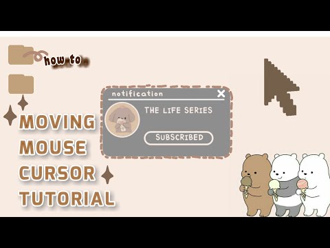 MOVING MOUSE CURSOR TUTORIAL✧ | EDITING TUTORIAL ✨ | anniee diaries