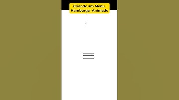 Criando um Menu Hamburger Animado 😋 #shorts #menu #css #novo #webdev