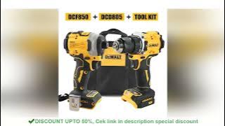 DeWalt DCF805 & DCD850 20V Max Lithium Brushless Combo Kit - Cordless Screwdriver, Impact Drill & to