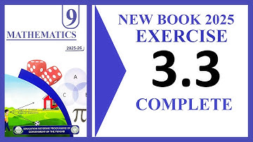 Class 9 Maths Exercise 3.3 | Functions & Relations| Full Explanation with Time Codes | New Book 2025