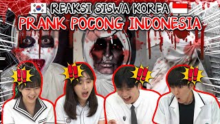 Reaksi Siswa Korea Shock Lihat Prank Hantu Indonesia 🤣🤣 | Prank Pocong | Reaction