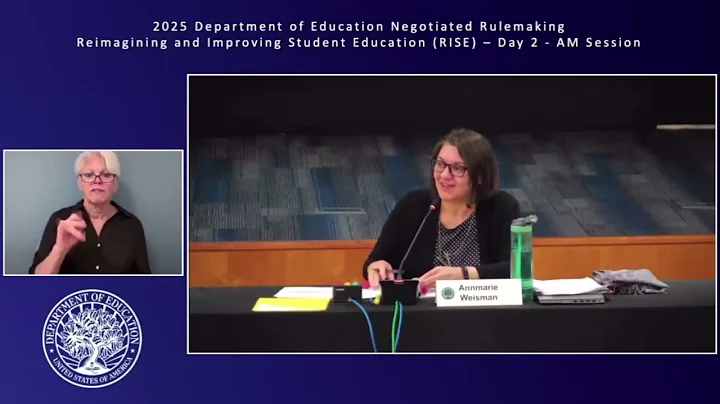Reimagining and Improving Student Education (RISE) Committee Negotiated Rulemaking Sept 30, 2025 AM