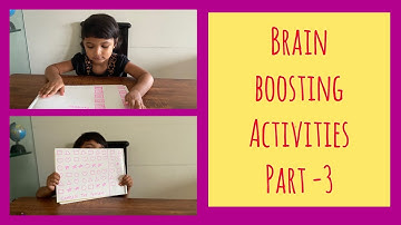 Brain Boosting Activites for kids(3 to 5 years) - Part 3| Logical reasoning | Concentration Activity