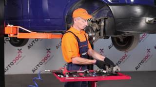 Kuinka korvata Takajarrulevyt VW TRANSPORTER IV Box (70XA) - opetusvideo