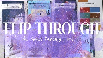 All About Reading Level 1 Flip-Through of the Resources | Fun Kindergarten Curriculum | Homeschool