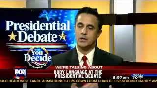Fox News Presidential Debate 2012 Perry Myers Body Language