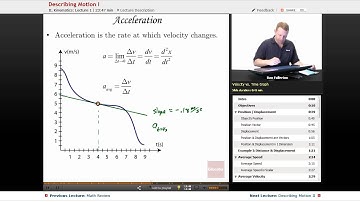 “Describing Motion” | AP Physics C: Mechanics with Educator.com