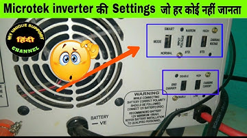 Microtek Solar Inverter all settings explained. New model 2022