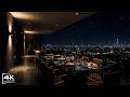 [4K] Sweetie Luxury Night Jazz 🌃 Private Rooftop Dinner for Deep Relaxation & Calm