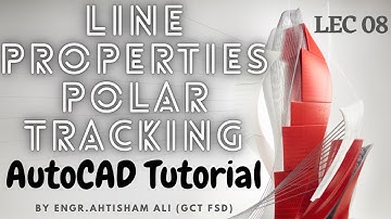 08 Line Properties, Polar Tracking and Dynamic Input Tutorial in Urdu/Hindi?