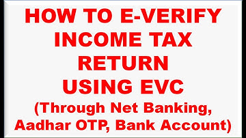 How to e -Verify Income Tax Return using SBI Net Banking |ITR Verification for 2019 -20|Edu4Everyone