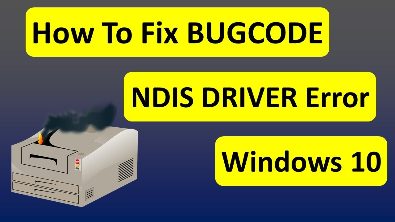 bugcode ndis driver windows 8.1