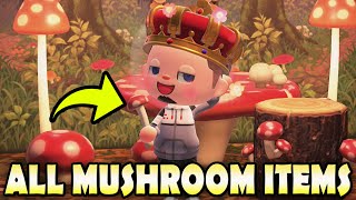 ALL 12 MUSHROOM ITEMS & How To Get Them EASY In Animal Crossing New Horizons!
