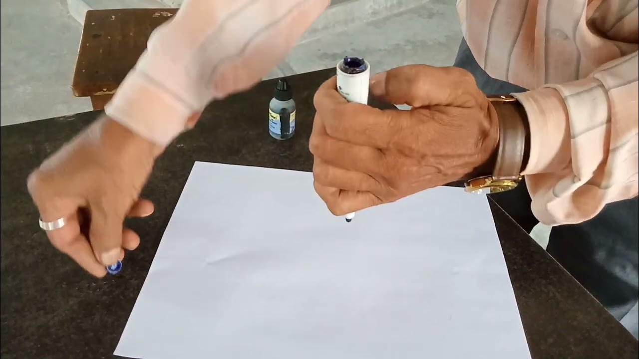 how to refilling ink in Whiteboard Marker pen? হোয়াইট বোর্ড মার্কার পেনে ?Engg.drawing YouTube