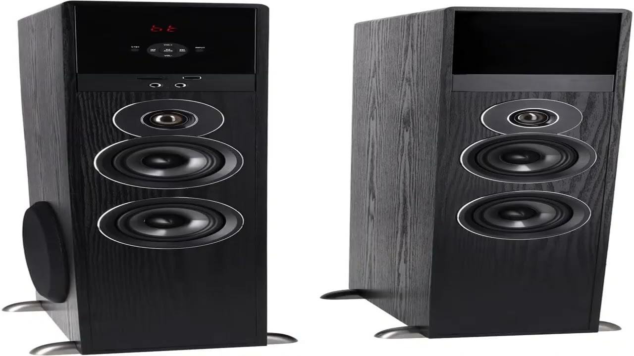 Best Deal: Rockville TM80B Powered Home Theater Tower Speaker System, Black