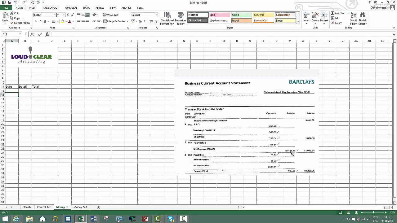 Bank Reconciliation Statement Template Excel from i.ytimg.com