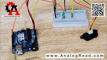 สอนใช้งาน Sharp infrared sensor youtube กับบอร์ด Arduino