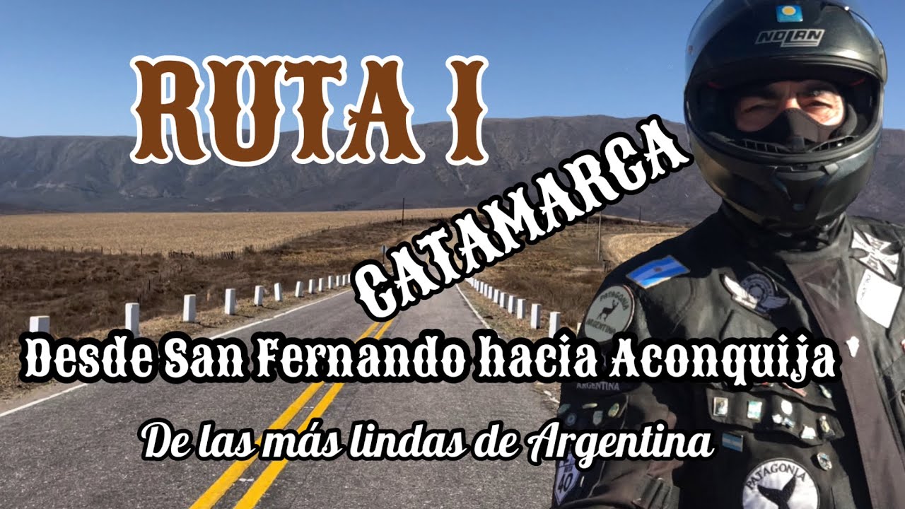 RUTA 1 desde SAN FERNANDO hacia ACONQUIJA | CATAMARCA | en moto por Argentina