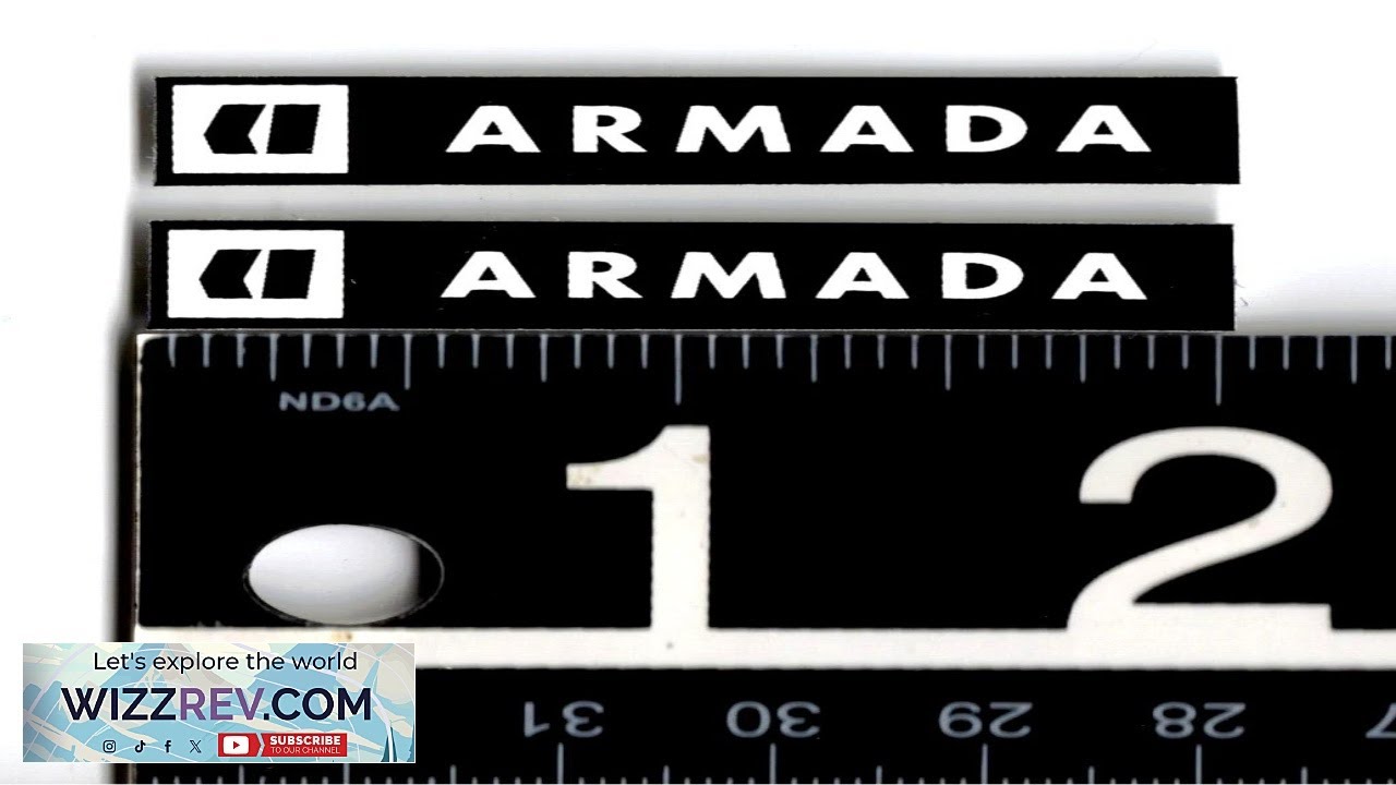 Armada Ski Company Tiny Stickers 2 in x 0.4 in Black White Skiing