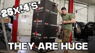 MY MASSIVE FORGED WHEELS ARE HERE!!! *26X14'S*