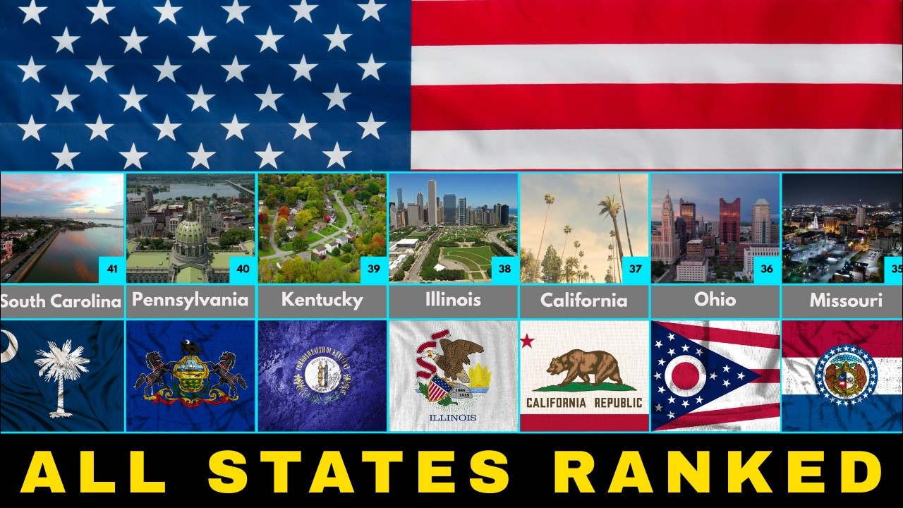 US States Ranked WORST to BEST! The Definitive List? 🇺🇸 - YouTube