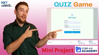 Quiz Game Mini Project | Nxtwave CCBP | React JS | With GitHub Link!
