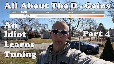Damping Slider / D Gains - An IDIOT Learns to Tune a Quadcopter - Part 4 - Betaflight 4.4