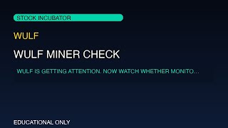 WULF: Bitcoin Miner Proof Check