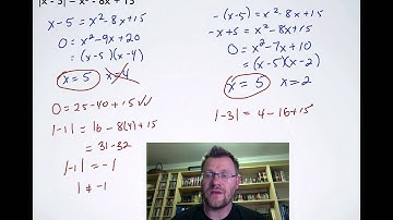 7.3 Absolute Value Equations