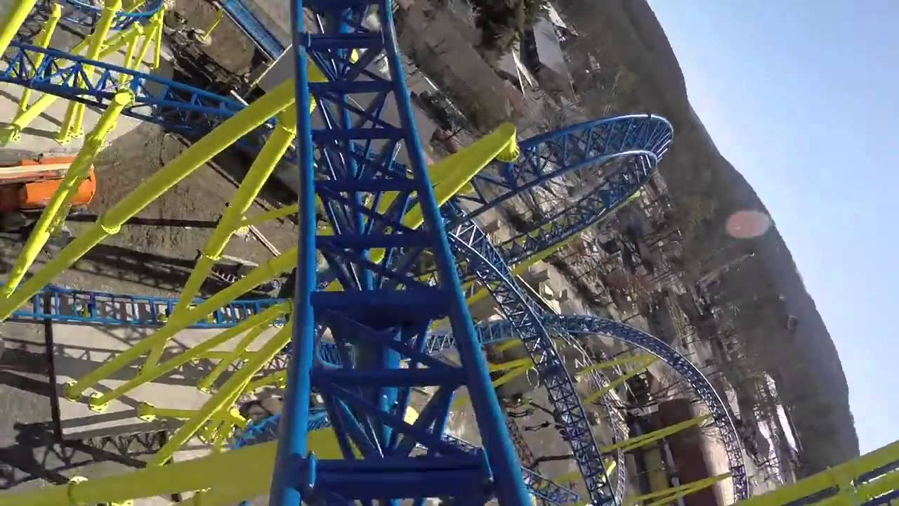 Impulse POV FIRST TEST RUN! Knoebels Amusement Resort New Roller Coaster for 2015! rollercoaster bleachers
