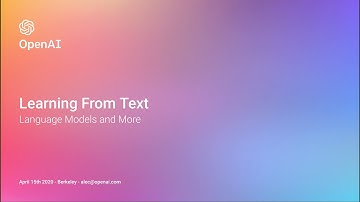 L11 Language Models -- guest instructor: Alec Radford (OpenAI) --- Deep Unsupervised Learning SP20