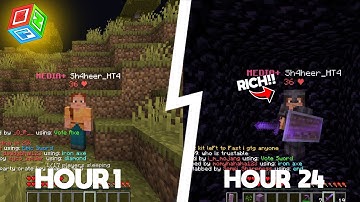 How I survived 24 HOURS in Deadliest Lifesteal smp | BlockFun...