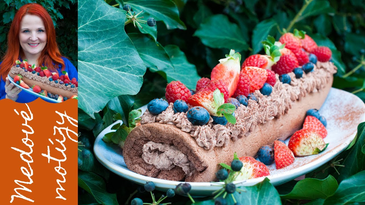 ♥ Rýchla čokoládová roláda / Medové motúzy / Jana Štrbková