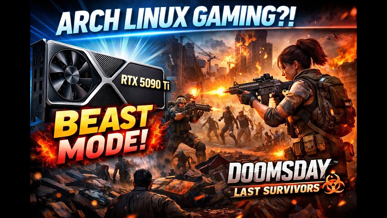 Gaming on Arch Linux with NVIDIA RTX 3090 – Doomsday Last Survivors Looks INSANE