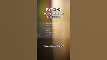 Invertir una cadena de Caracteres con Python