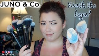 JUNO & CO - FURRY/VELVET SPONGE & BRUSH SET -- REVIEW/FIRST IMPRESSION