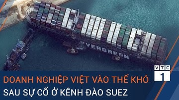 Siêu tàu mắc kẹt ở Kênh đào Suez: Doanh nghiệp xuất khẩu Việt vào thế khó | VTC1