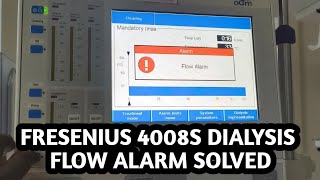 Fresenius 4008S Dialysis Machine Flow Alarm #flowalarm #4008s#fresenius