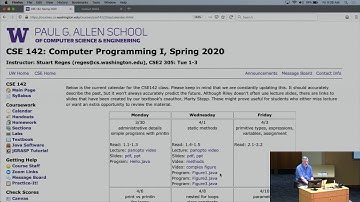 CSE 142, Spring 2020 - Lecture 3 on 4/3/2020 (Fri)