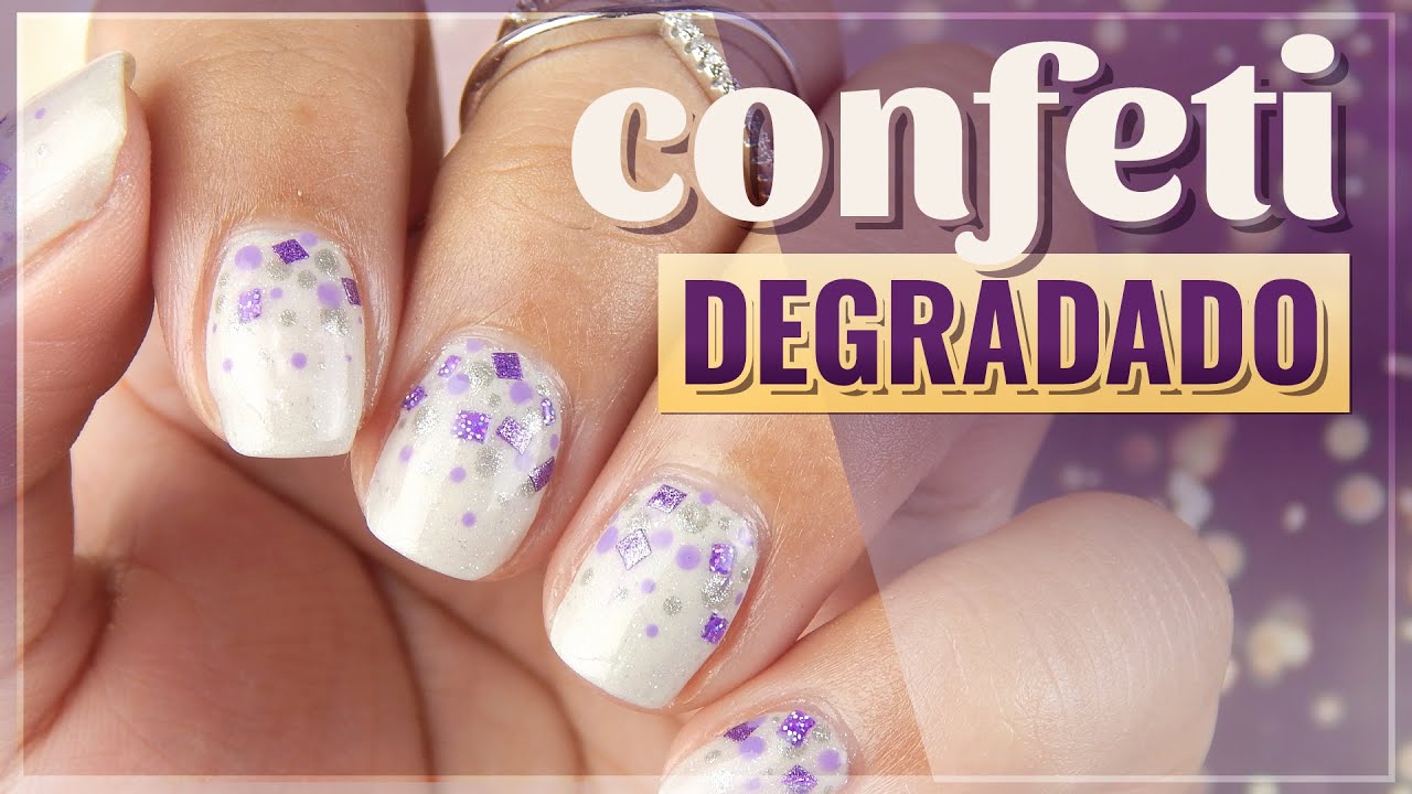 ✤ Uñas faciles con confeti en degradado ✤ Tutorial Nailpossible 💅 - thptnganamst.edu.vn